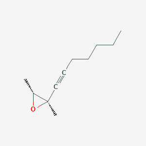 Oxirane, 2-(1-heptynyl)-2,3-dimethyl-, (2R,3R)-