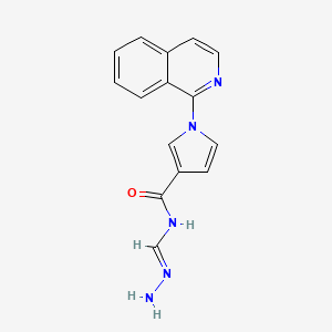 N-[(E)-hydrazinylidenemethyl]-1-isoquinolin-1-ylpyrrole-3-carboxamide