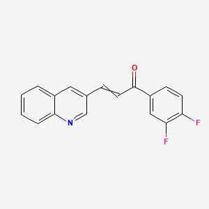 1-(3,4-Difluorophenyl)-3-(quinolin-3-yl)prop-2-en-1-one