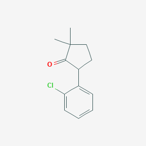 5-(2-Chlorophenyl)-2,2-dimethylcyclopentan-1-one