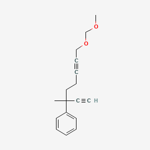 molecular formula C17H20O2 B15168557 [8-(Methoxymethoxy)-3-methylocta-1,6-diyn-3-YL]benzene CAS No. 650140-14-0