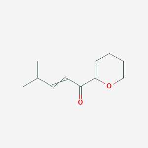 molecular formula C11H16O2 B15168576 1-(3,4-dihydro-2H-pyran-6-yl)-4-methylpent-2-en-1-one CAS No. 649570-50-3