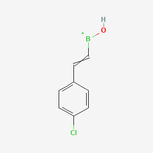 molecular formula C8H7BClO B15168584 [2-(4-Chlorophenyl)ethenyl](hydroxy)boranyl CAS No. 871817-25-3