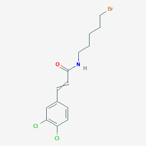 N-(5-Bromopentyl)-3-(3,4-dichlorophenyl)prop-2-enamide