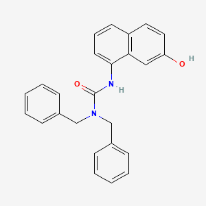 1,1-Dibenzyl-3-(7-hydroxynaphthalen-1-yl)urea