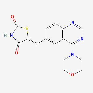 5-{[4-(Morpholin-4-yl)quinazolin-6-yl]methylidene}-1,3-thiazolidine-2,4-dione