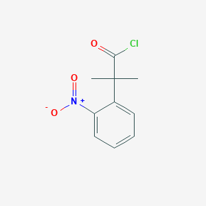 molecular formula C10H10ClNO3 B1516865 2-Methyl-2-(2-nitrophenyl)propanoyl chloride 
