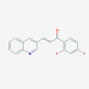 1-(2,4-Difluorophenyl)-3-(quinolin-3-yl)prop-2-en-1-one