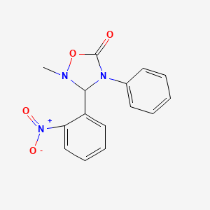 1,2,4-Oxadiazolidin-5-one, 2-methyl-3-(2-nitrophenyl)-4-phenyl-