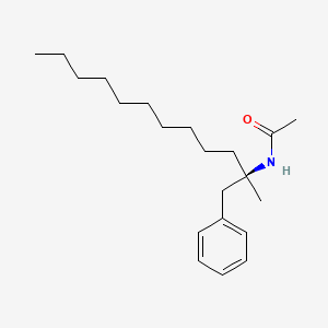 N-[(2R)-2-Methyl-1-phenyldodecan-2-yl]acetamide