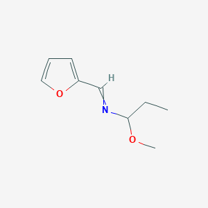 1-(Furan-2-yl)-N-(1-methoxypropyl)methanimine