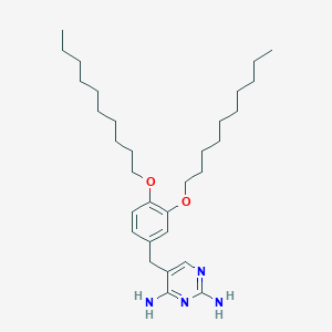 5-{[3,4-Bis(decyloxy)phenyl]methyl}pyrimidine-2,4-diamine