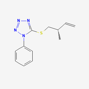 5-{[(2S)-2-Methylbut-3-en-1-yl]sulfanyl}-1-phenyl-1H-tetrazole