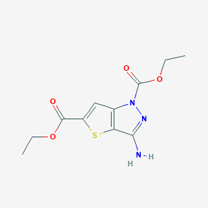 Diethyl 3-amino-1h-thieno[3,2-c]pyrazole-1,5-dicarboxylate