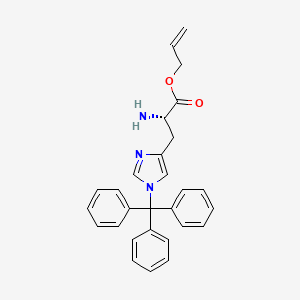 molecular formula C28H27N3O2 B1516906 (S)-2-Amino-3-(1-trityl-1H-imidazol-4-YL)-propionic acid allyl ester 
