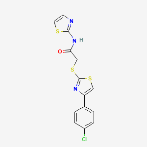 Acetamide,2-[[4-(4-chlorophenyl)-thiazol-2-YL]thio]-N-thiazol-2-YL-