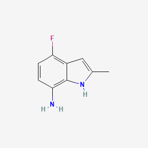 molecular formula C9H9FN2 B1516911 4-Fluoro-2-methyl-1H-indol-7-ylamine 
