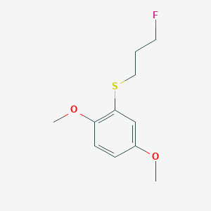 Benzene, 2-[(3-fluoropropyl)thio]-1,4-dimethoxy-