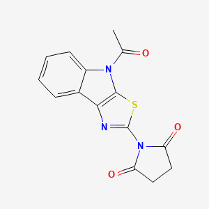 1-(4-Acetyl-4H-[1,3]thiazolo[5,4-b]indol-2-yl)pyrrolidine-2,5-dione