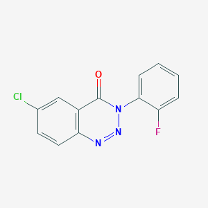 6-Chloro-3-(2-fluorophenyl)-1,2,3-benzotriazin-4(3H)-one