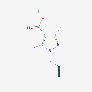 molecular formula C9H12N2O2 B1516925 1-Allyl-3,5-dimethyl-1H-pyrazole-4-carboxylic acid CAS No. 1015846-06-6