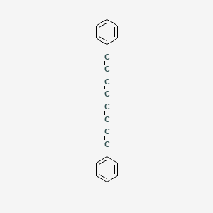 molecular formula C21H12 B15169265 Benzene, 1-methyl-4-(8-phenyl-1,3,5,7-octatetraynyl)- CAS No. 879560-20-0