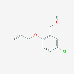 molecular formula C10H11ClO2 B1516927 [2-(Allyloxy)-5-chlorophenyl]methanol CAS No. 787619-52-7