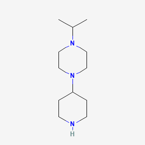 molecular formula C12H25N3 B1516930 1-(Piperidin-4-yl)-4-(propan-2-yl)piperazine CAS No. 202991-78-4