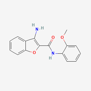 molecular formula C16H14N2O3 B1516958 3-amino-N-(2-methoxyphenyl)-1-benzofuran-2-carboxamide CAS No. 1082500-30-8