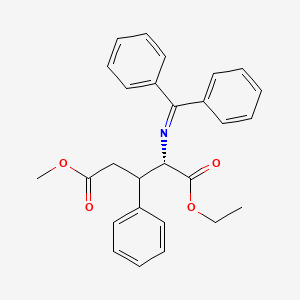 1-Ethyl 5-methyl N-(diphenylmethylidene)-3-phenyl-L-glutamate