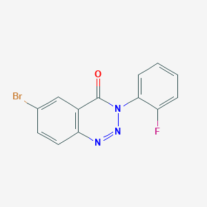 6-Bromo-3-(2-fluorophenyl)-1,2,3-benzotriazin-4(3H)-one