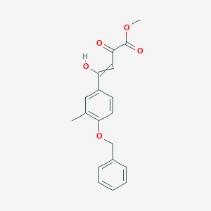 molecular formula C19H18O5 B1516961 Methyl 4-hydroxy-4-(3-methyl-4-phenylmethoxyphenyl)-2-oxobut-3-enoate 