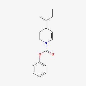 1(4H)-Pyridinecarboxylic acid, 4-(1-methylpropyl)-, phenyl ester