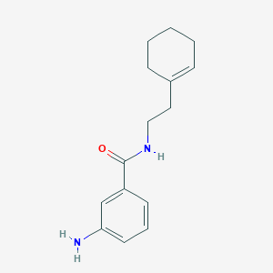 molecular formula C15H20N2O B1516977 3-氨基-N-[2-(1-环己烯-1-基)乙基]苯甲酰胺 CAS No. 1018243-69-0