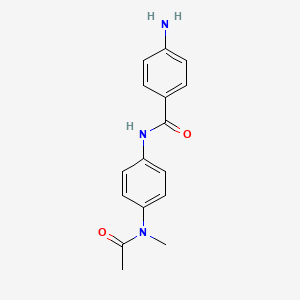 molecular formula C16H17N3O2 B1516986 N-{4-[乙酰(甲基)氨基]苯基}-4-氨基苯甲酰胺 CAS No. 1020054-21-0