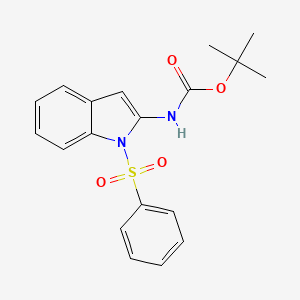 2-(Tert-butoxycarbonylamino)-1-(phenylsulfonyl)indole