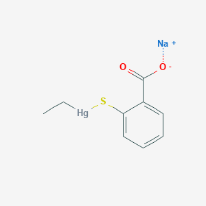 molecular formula C9H10HgNaO2S+ B151700 硫柳汞 CAS No. 54-64-8