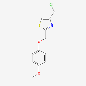 4-(Chloromethyl)-2-(4-methoxyphenoxymethyl)-1,3-thiazole