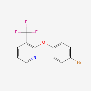 molecular formula C12H7BrF3NO B1517001 2-(4-Bromophenoxy)-3-(trifluoromethyl)pyridine CAS No. 1019441-79-2