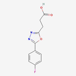 3-(5-(4-Fluorophenyl)-1,3,4-oxadiazol-2-yl)propanoic acid