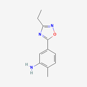 5-(3-Ethyl-1,2,4-oxadiazol-5-yl)-2-methylaniline