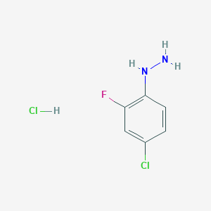 molecular formula C6H7Cl2FN2 B151702 4-氯-2-氟苯肼盐酸盐 CAS No. 64172-78-7
