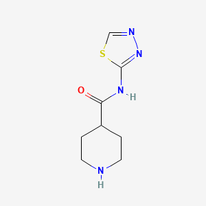 molecular formula C8H12N4OS B1517021 N-(1,3,4-thiadiazol-2-yl)piperidine-4-carboxamide CAS No. 1019385-44-4
