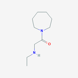 molecular formula C10H20N2O B1517022 1-(Azepan-1-yl)-2-(ethylamino)ethan-1-one CAS No. 97454-39-2