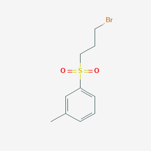 molecular formula C10H13BrO2S B1517031 1-(3-Bromopropanesulfonyl)-3-methylbenzene CAS No. 1082893-96-6