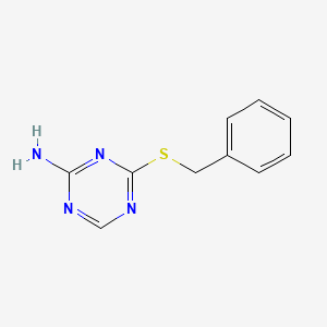 molecular formula C10H10N4S B1517039 4-(Benzylthio)-1,3,5-triazin-2-amine CAS No. 212264-29-4