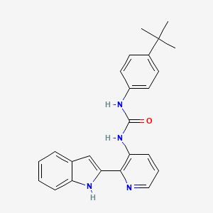 N-(4-tert-Butylphenyl)-N'-[2-(1H-indol-2-yl)pyridin-3-yl]urea