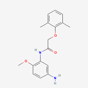 molecular formula C17H20N2O3 B1517041 N-(5-Amino-2-methoxyphenyl)-2-(2,6-dimethylphenoxy)acetamide CAS No. 1020054-33-4