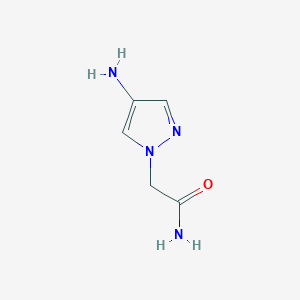 molecular formula C5H8N4O B1517048 2-(4-amino-1H-pyrazol-1-yl)acetamide CAS No. 1152939-86-0