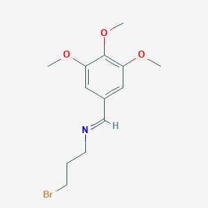 (E)-N-(3-Bromopropyl)-1-(3,4,5-trimethoxyphenyl)methanimine